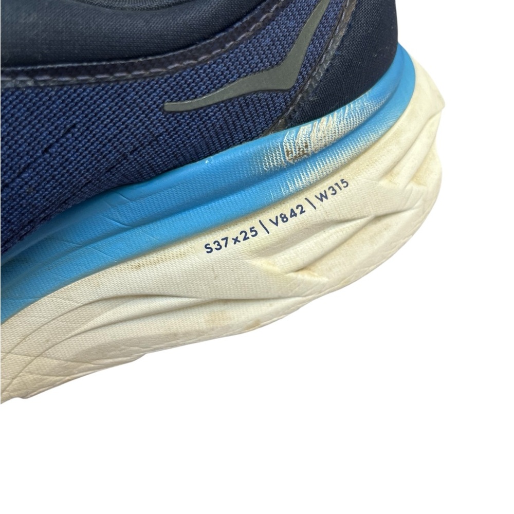Hoka Bondi 8 Men's Navy and Sky Blue Athletic Shoes size 11 - Picture 10 of 11